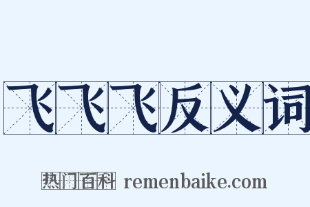 飞飞飞反义词是什么意思的图片